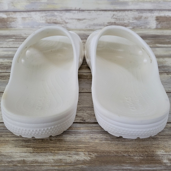 Crocs Coast Slide Slip-On Lightweight Sandals White Blanc Unisex Womens 8 Mens 6 - Picture 5 of 11